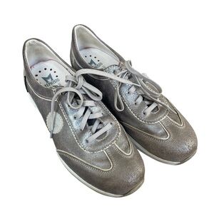 Mephisto Yael Silver Pewter Sneakers